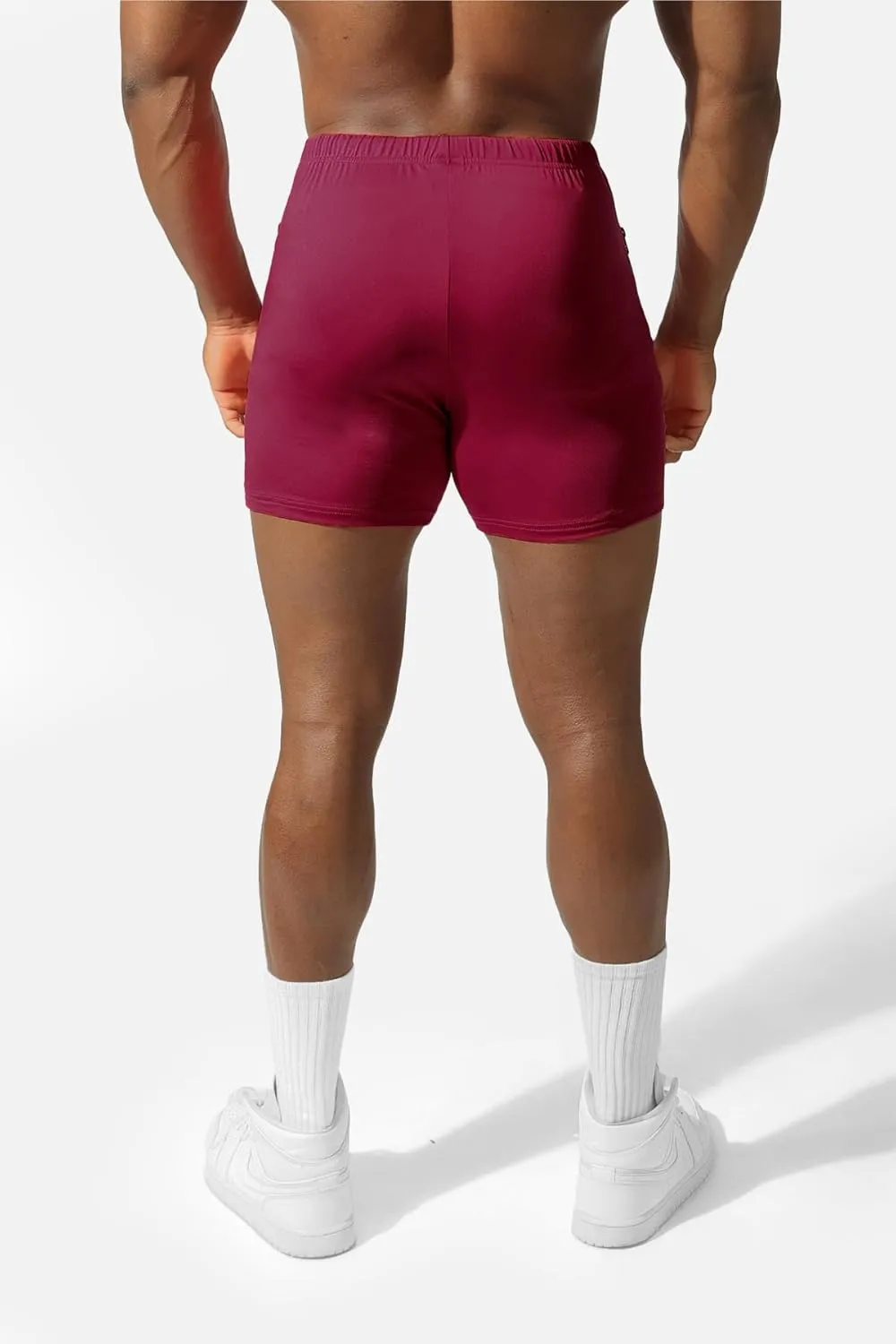 Jed North Men's 4" Inseam Bodybuilding Gym Shorts with Zipper Pockets Powerlifting Gym Shorts