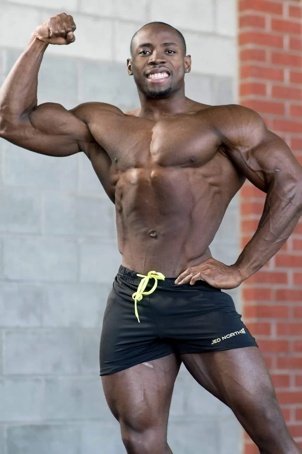 Jed North Men's 4" Inseam Bodybuilding Gym Shorts with Zipper Pockets Powerlifting Gym Shorts