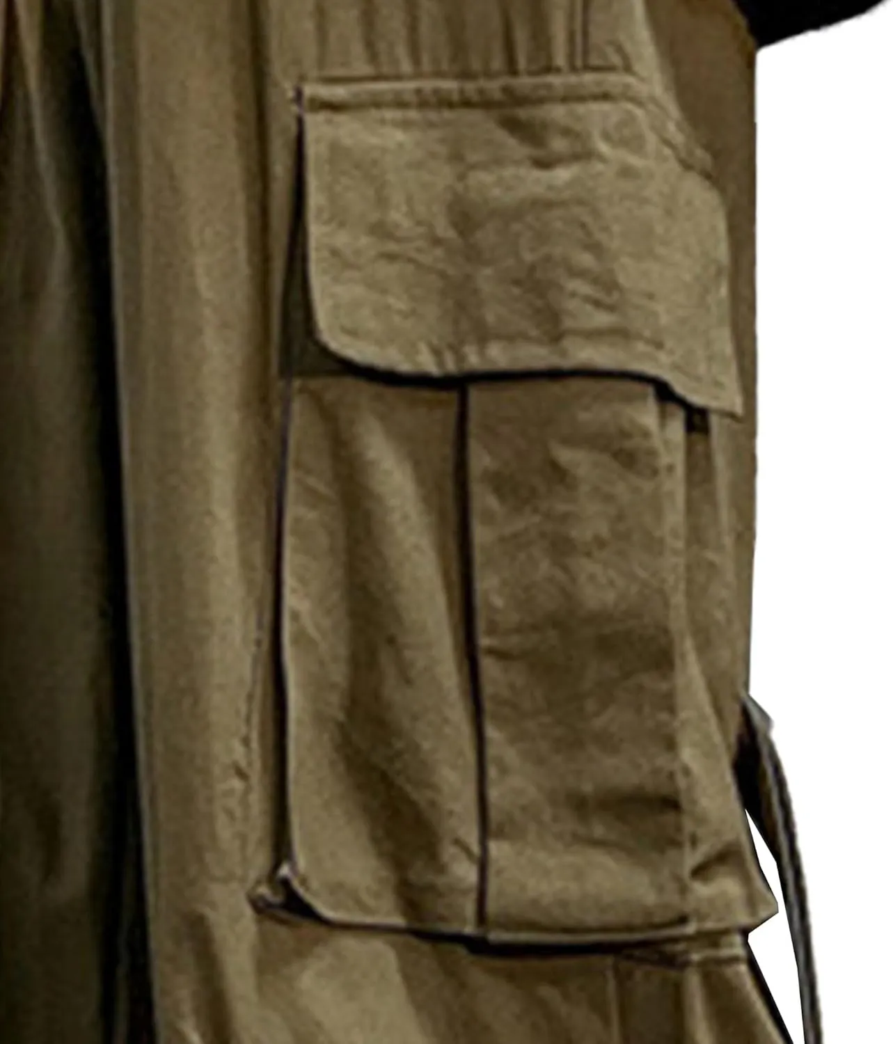 JEShifangjiusu Mens Cargo Joggers Sweatpants Loose Elastic Waist Baggy Wide Leg Pants Casual Slim Fit Chino Trousers Pockets