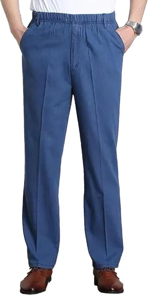 JEShifangjiusu Mens Chinos Slim Fit Pants Casual Joggers Pants Sweatpants Elastic Waist Stretch Dress Pants for Men