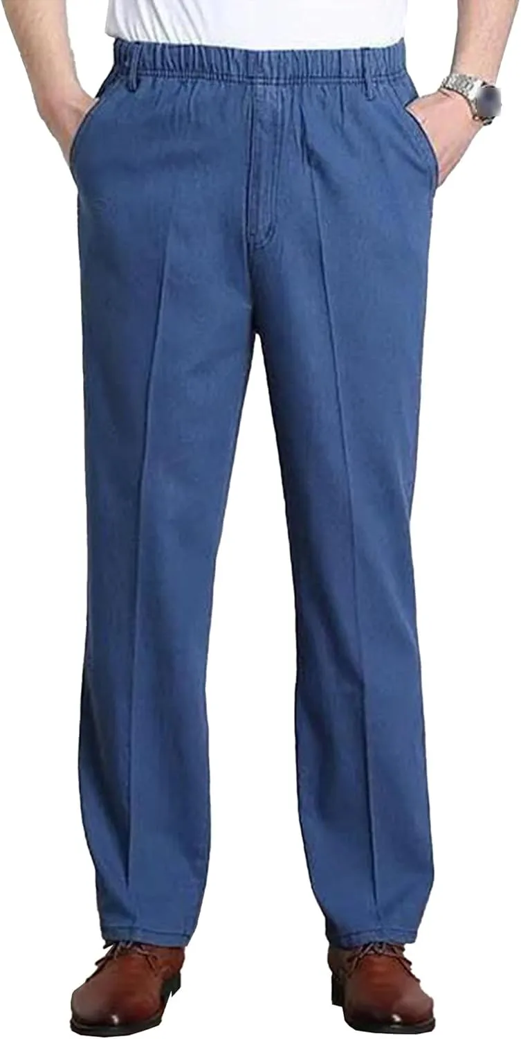 JEShifangjiusu Mens Chinos Slim Fit Pants Casual Joggers Pants Sweatpants Elastic Waist Stretch Dress Pants for Men