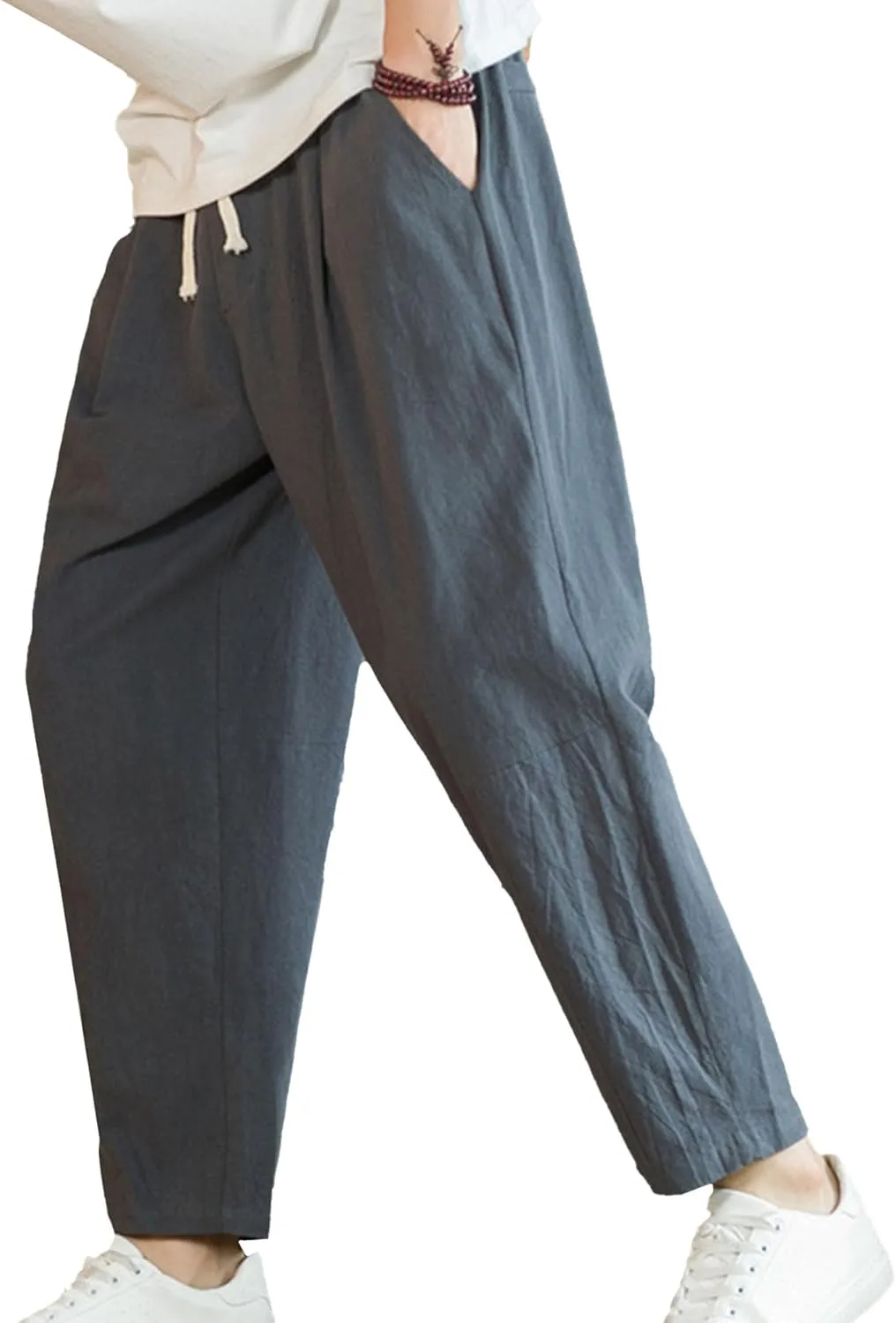 JEShifangjiusu Mens Cotton Athletic Pants Fashion Running Sweatpants Trousers Straight Leg Joggers Long Pant With Pockets