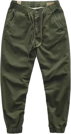 JEShifangjiusu Mens Pants Cargo Joggers Sweatpants Lightweight Casual Workout Hiking Pants Slim Chino Trousers With Pockets