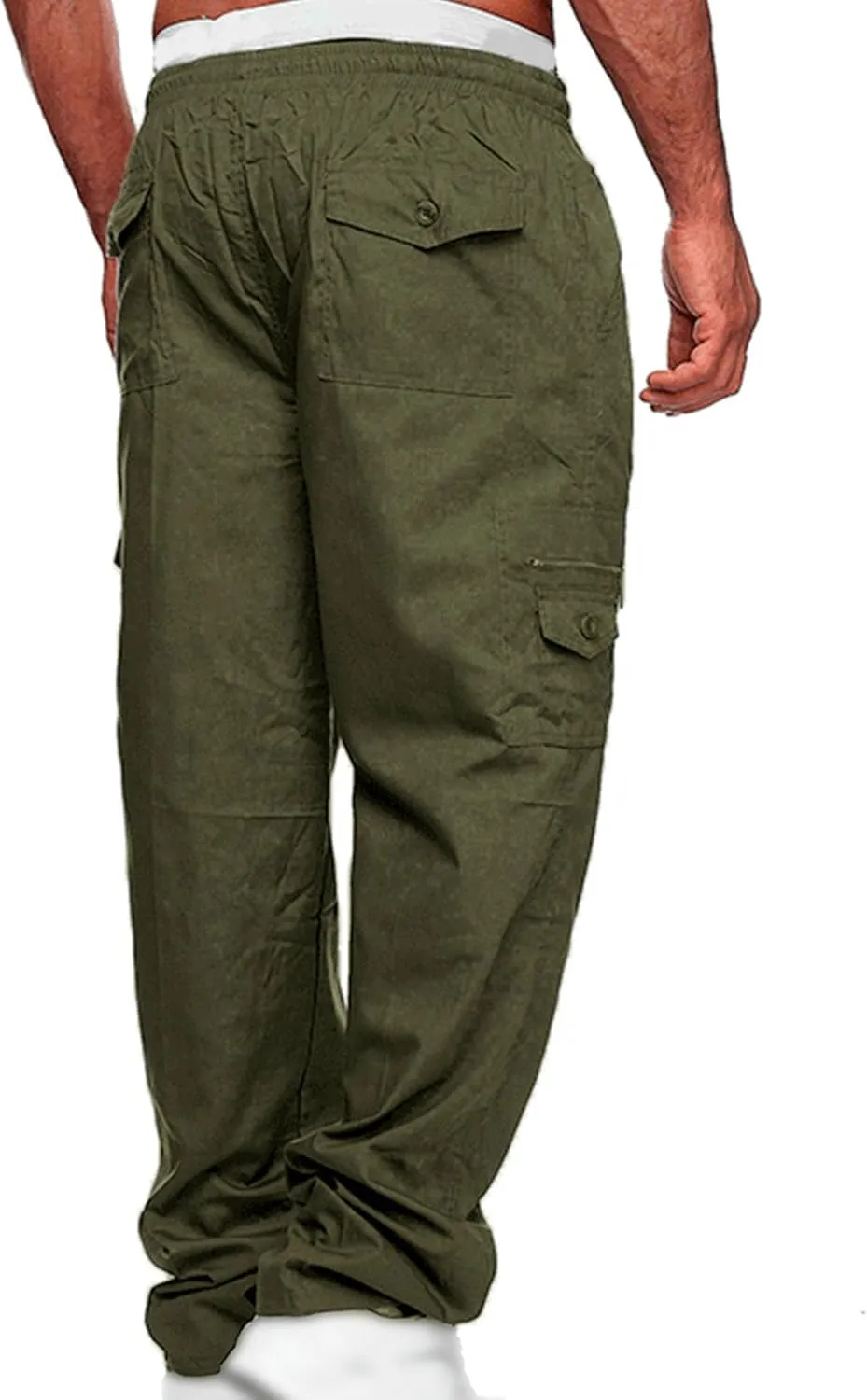 JEShifangjiusu Men'S Sport Jogger Pants Stretch Sweatpants Track Pants Lightweight Tactical Outdoor Cargo Pant Multi Pockets