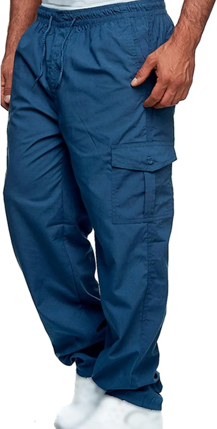 JEShifangjiusu Men'S Sport Jogger Pants Stretch Sweatpants Track Pants Lightweight Tactical Outdoor Cargo Pant Multi Pockets
