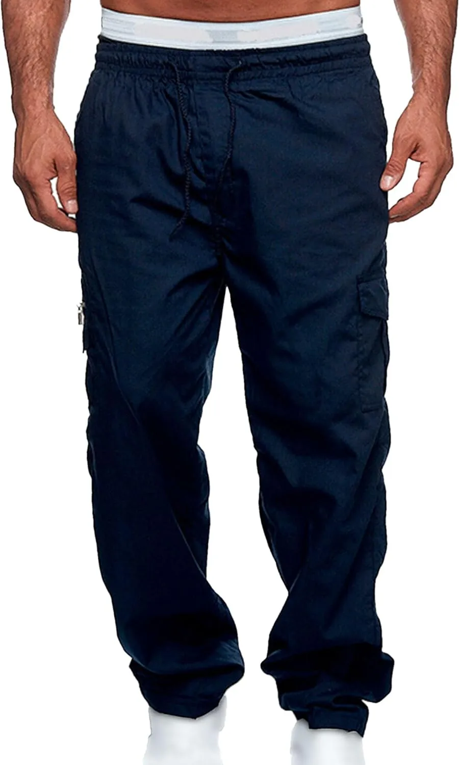 JEShifangjiusu Men'S Sport Jogger Pants Stretch Sweatpants Track Pants Lightweight Tactical Outdoor Cargo Pant Multi Pockets