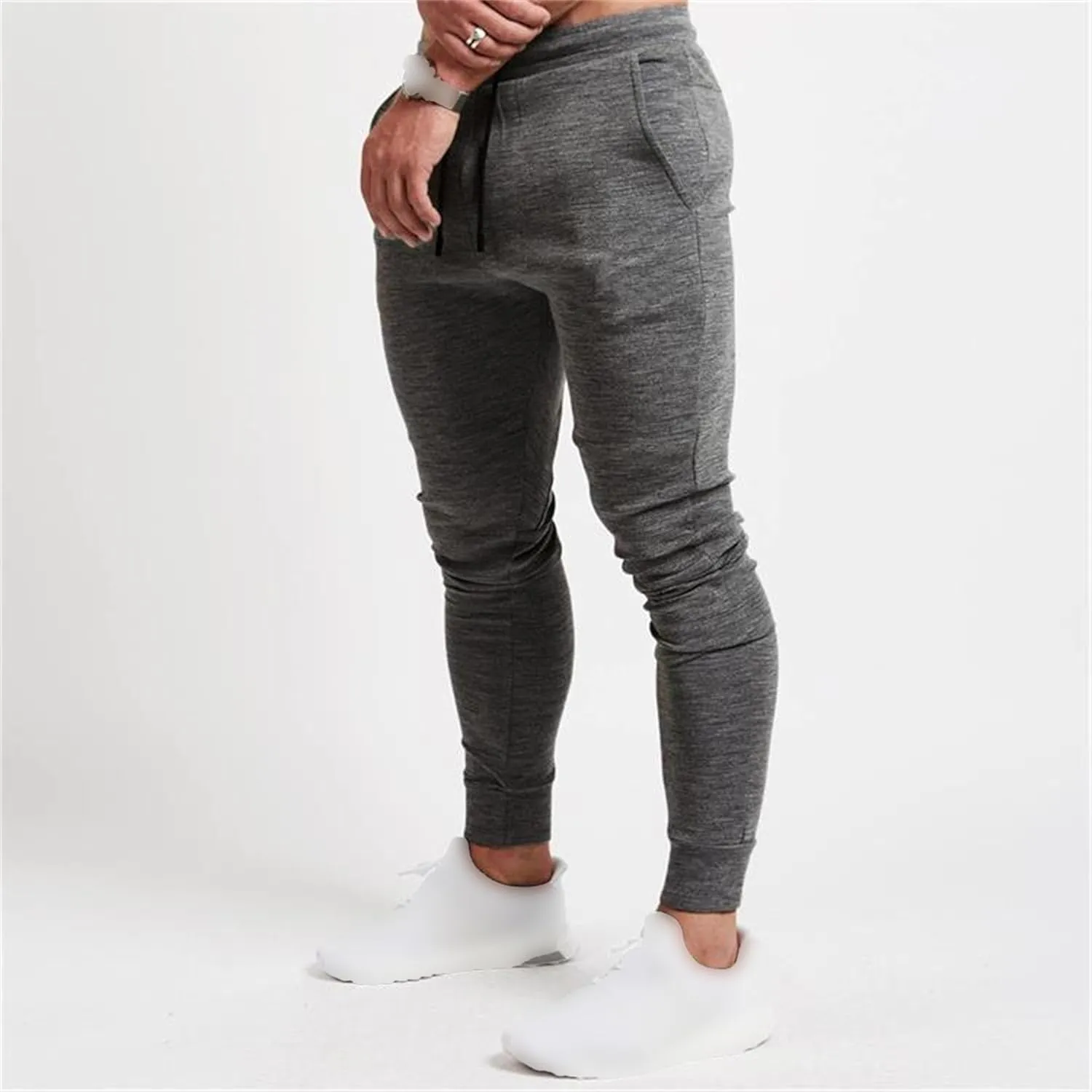 JEShifangjiusu Men'S Sweatpants Pockets Lightweight Exercise Jogging Cargo Pants Casual Athletic Running Workout Sports
