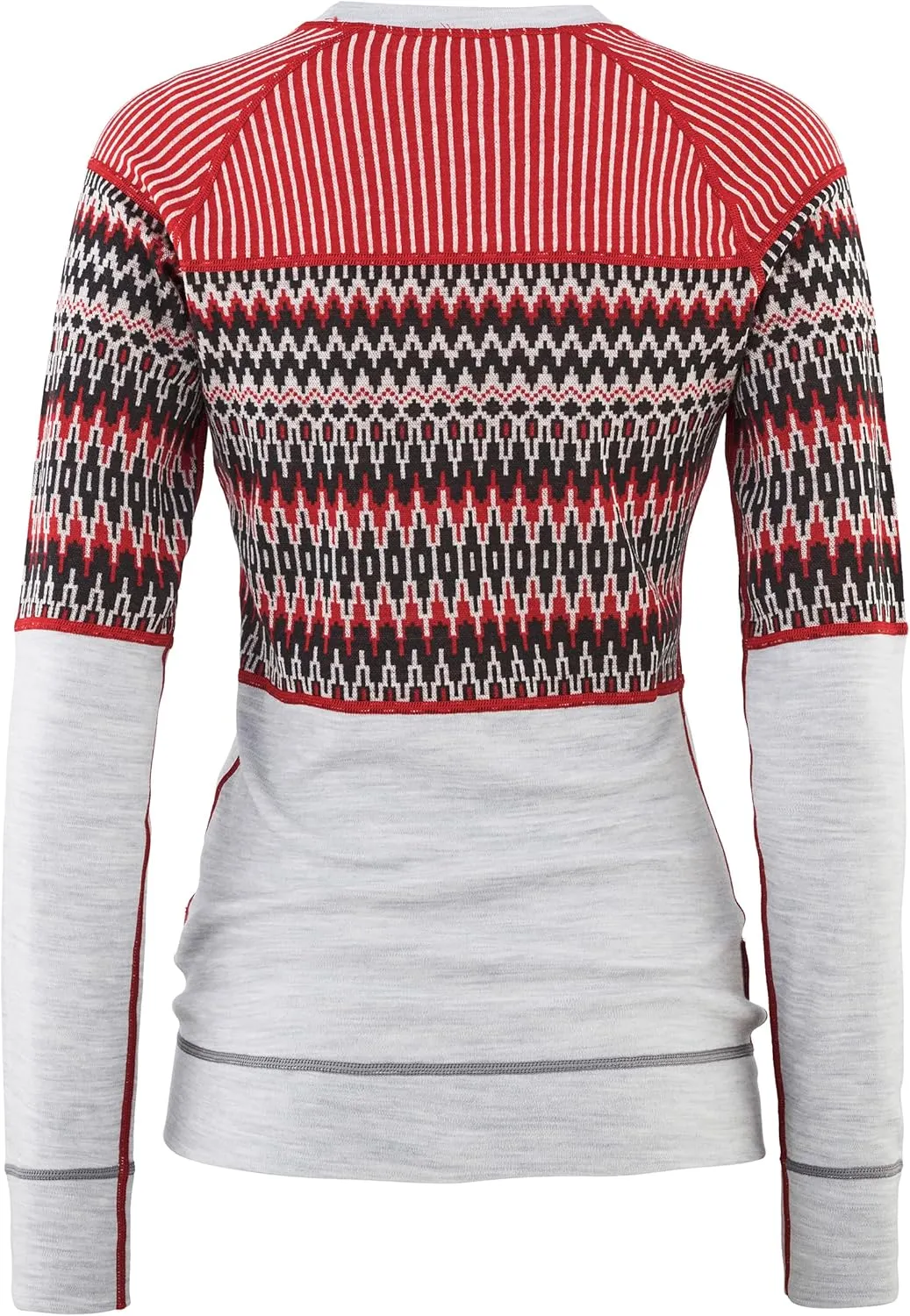 Kari Traa Silja Women's Long Sleeve Base Layer Top- 100% Merino Wool Knit Fitted Thermal Shirt