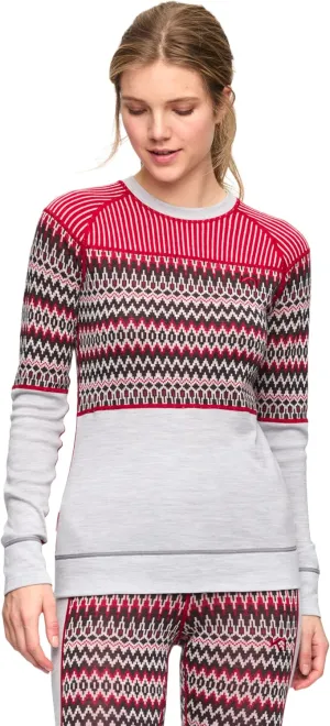 Kari Traa Silja Women's Long Sleeve Base Layer Top- 100% Merino Wool Knit Fitted Thermal Shirt