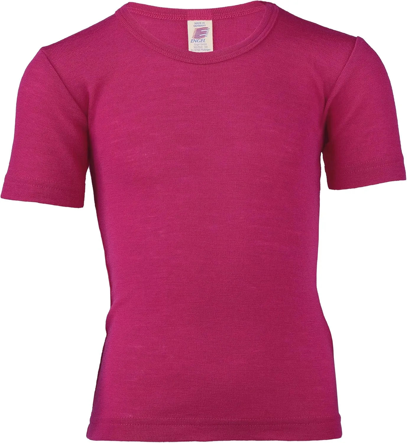 Kid's Short Sleeve Thermal Shirt: Warm and Thin Base Layer Top, Organic Merino Wool Silk, Sizes 2-15 Years