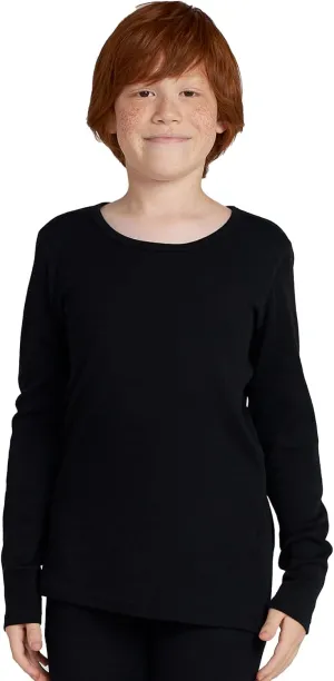 LAPASA Kids 100% Merino Wool Base Layer Top Bottom Long Shirt Johns Thermal Underwear Girls Boys Unisex 200g K13/K14