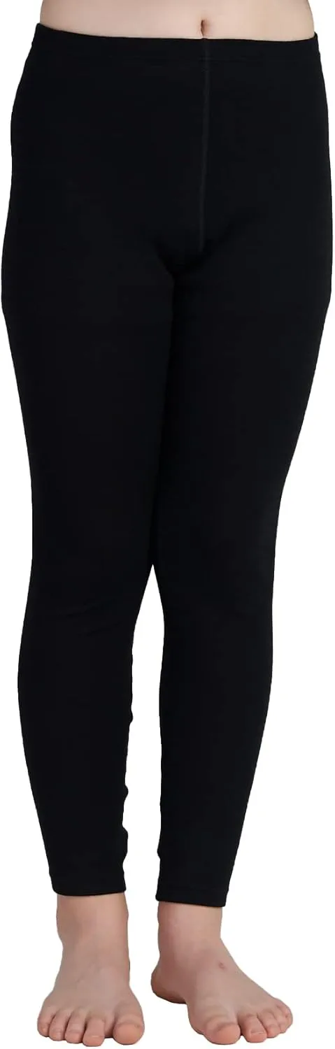 LAPASA Kids 100% Merino Wool Base Layer Top Bottom Long Shirt Johns Thermal Underwear Girls Boys Unisex 200g K13/K14