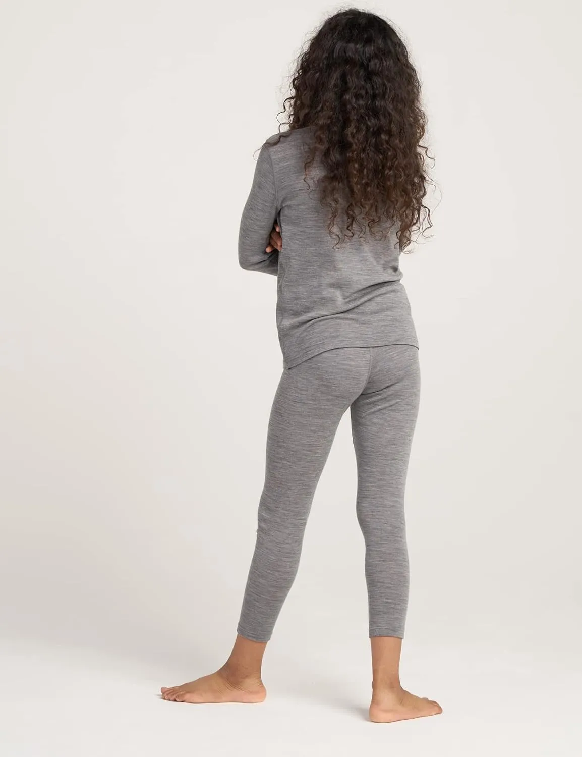 LAPASA Kids 100% Merino Wool Base Layer Top Bottom Long Shirt Johns Thermal Underwear Girls Boys Unisex 200g K13/K14