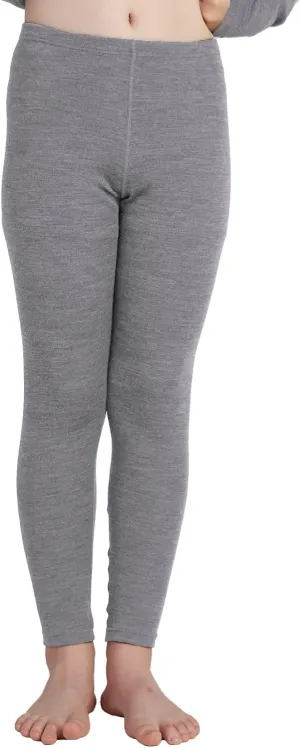 LAPASA Kids 100% Merino Wool Base Layer Top Bottom Long Shirt Johns Thermal Underwear Girls Boys Unisex 200g K13/K14