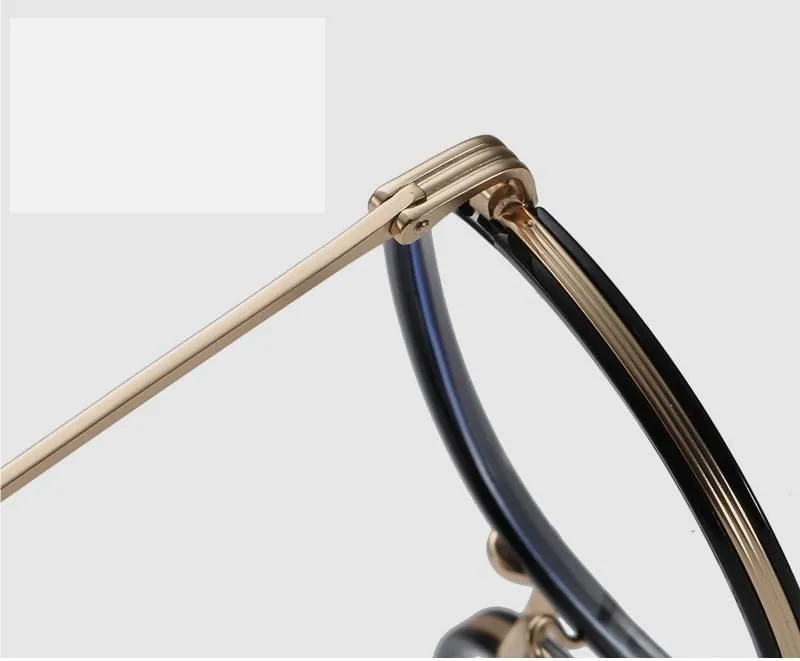 Large Anti UV Computer Readers Round Reading Glasses Sturdy Blue Light Blocking Presbyopic Glasses Flat Light Mirror