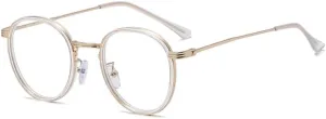Large Anti UV Computer Readers Round Reading Glasses Sturdy Blue Light Blocking Presbyopic Glasses Flat Light Mirror