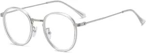 Large Anti UV Computer Readers Round Reading Glasses Sturdy Blue Light Blocking Presbyopic Glasses Flat Light Mirror