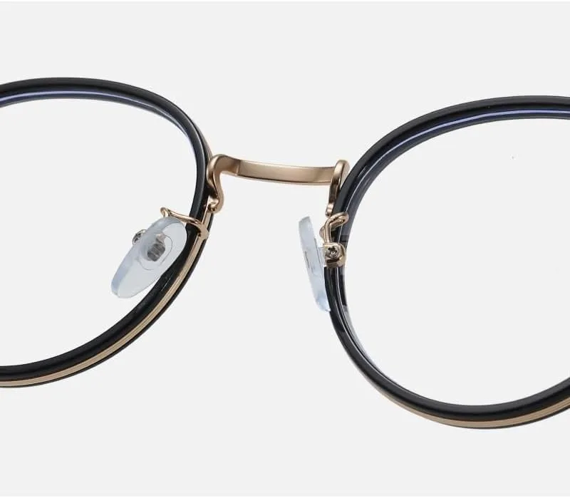 Large Anti UV Computer Readers Round Reading Glasses Sturdy Blue Light Blocking Presbyopic Glasses Flat Light Mirror