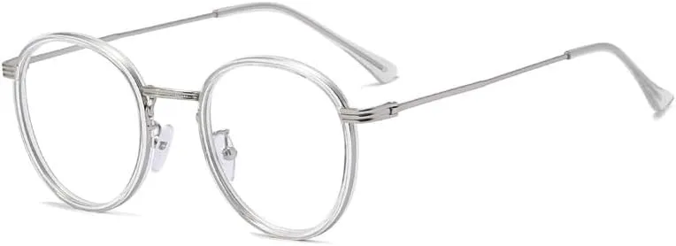 Large Anti UV Computer Readers Round Reading Glasses Sturdy Blue Light Blocking Presbyopic Glasses Flat Light Mirror