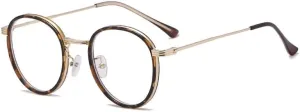 Large Anti UV Computer Readers Round Reading Glasses Sturdy Blue Light Blocking Presbyopic Glasses Flat Light Mirror