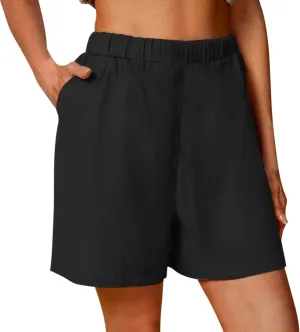 LCMTWX Khaki Women's Athletic Hiking Quick Shorts