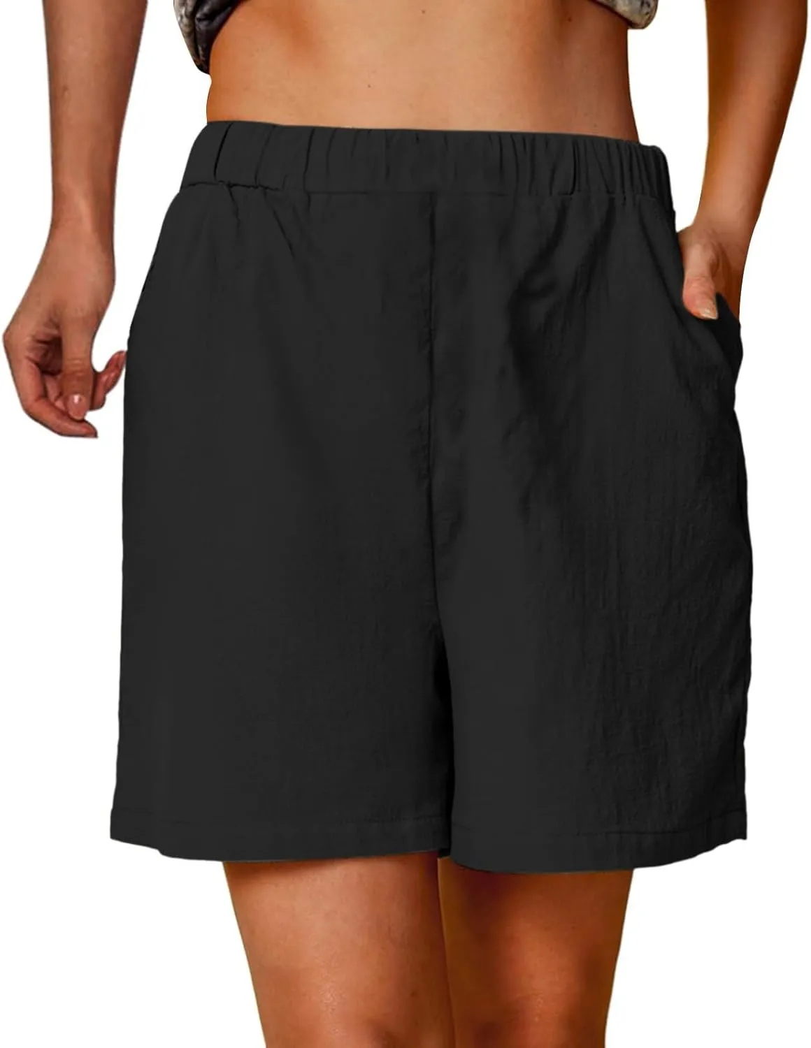 LCMTWX Khaki Women's Athletic Hiking Quick Shorts