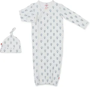 Magnetic Me Organic Cotton Newborn Sleeper Gown & Hat Set | Super Soft Organic Cotton Fabric Sleep Sack