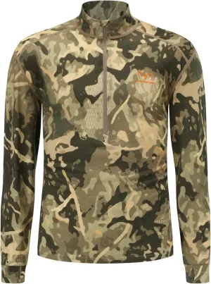 Men's 100% Merino Wool Hunting Base Layer Tops Camo Shirts