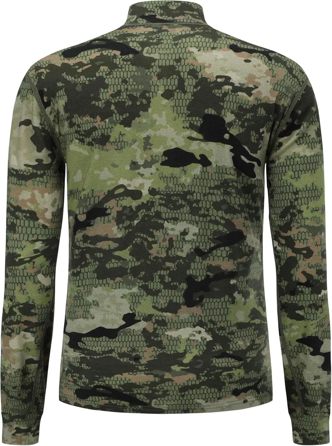Men's 100% Merino Wool Hunting Base Layer Tops Camo Shirts