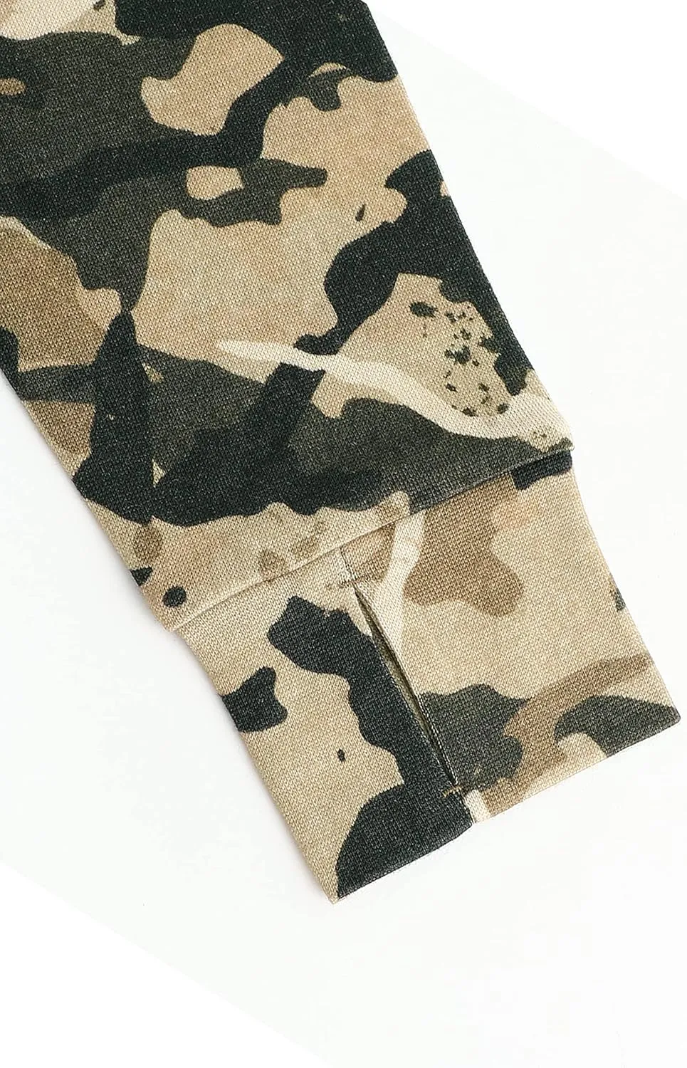 Men's 100% Merino Wool Hunting Base Layer Tops Camo Shirts