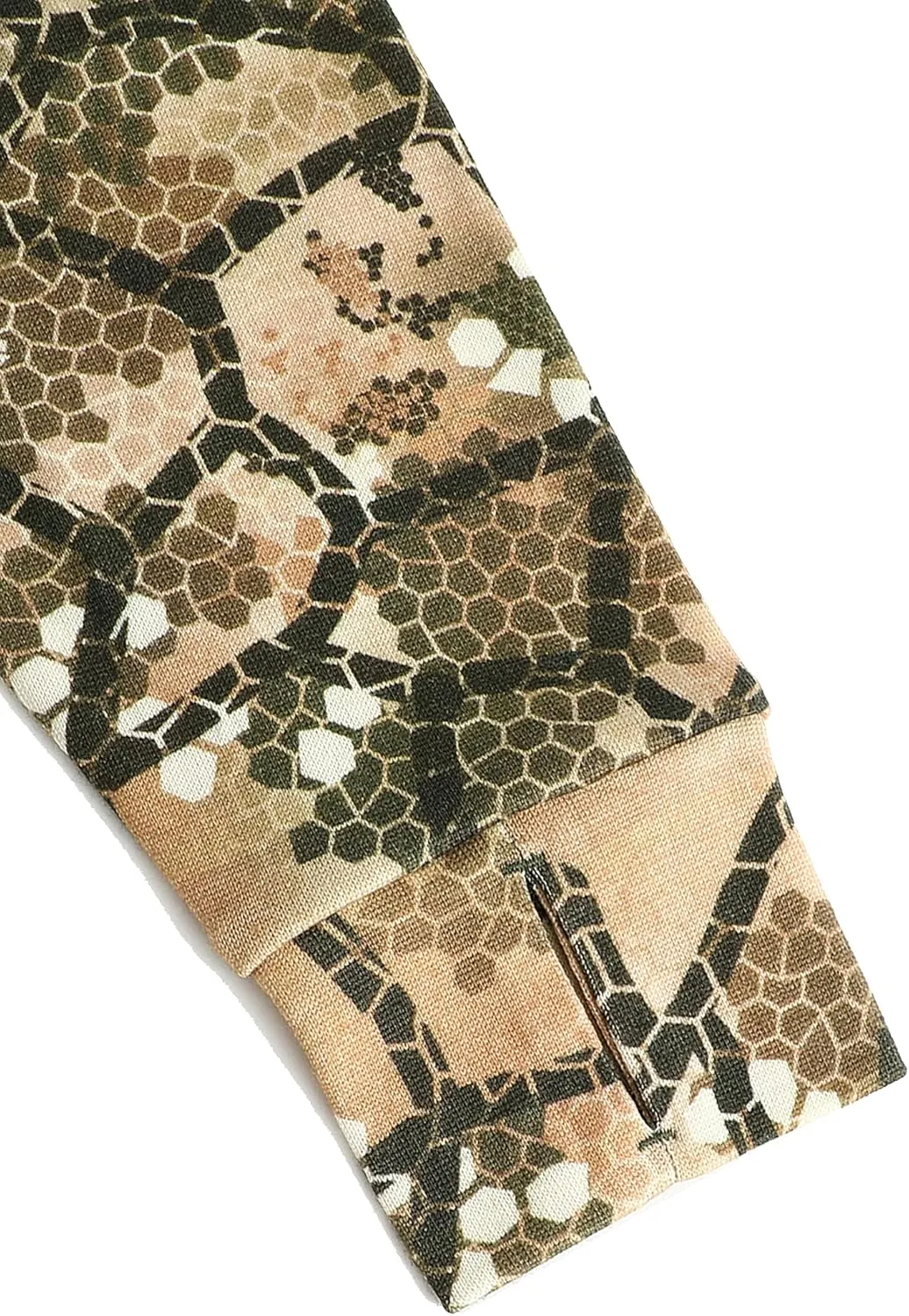 Men's 100% Merino Wool Hunting Base Layer Tops Camo Shirts