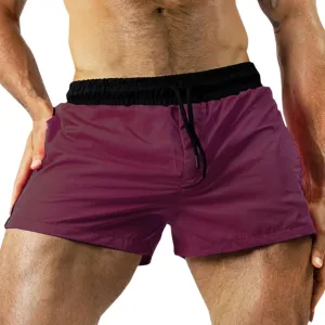 Men's Athletic Gym Shorts 5 Inch Quick Dry Drawstring Elastic Waist Stretch Workout Sports Running Shorts