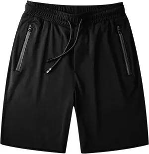 Mens Athletic Gym Shorts Quick Dry Shorts Elastic Waist Drawstring Shorts Workout Running Hiking Short-Pant Gym Short