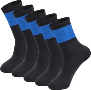 Men's Boy's Anti Odor Stink Resist Breathable Crew Mid Calf Casual Workout Socks