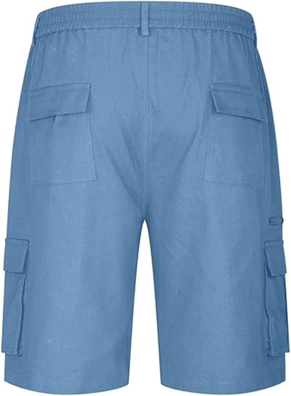 Mens Cargo Shorts Drawstring Elastic Waist Pants Stretch Lightweight Work Shorts 2025 Casual Summer Hiking Pants