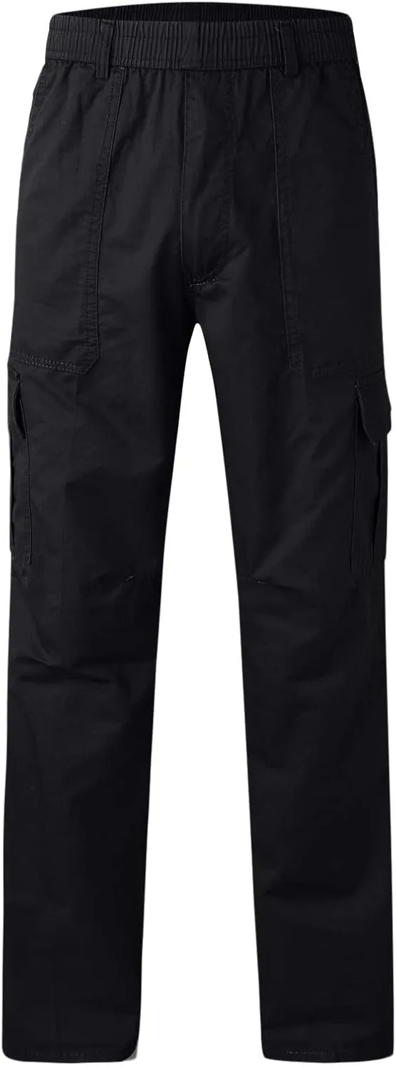 Mens Cargo Work Pants Men's Relaxed-Fit Stretch Cargo Pants Multi Pocket Military Camo Combat Work Pants Work Trousers