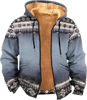 Men's Full Zip Up Fleece Flannel Jackets Camo Camouflage Hoodies Warm Sweater Coat Hunting Performance Sweatshirt