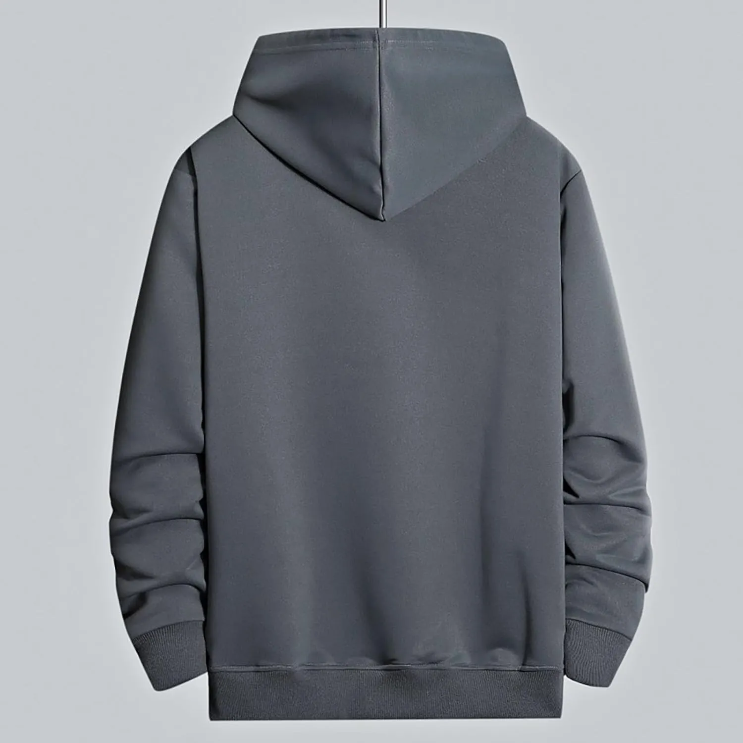 Men's Letter Print Long Sleeve Sweatshirt Athletic Performance Lightweight Hoodie for Men Casual Pullover Tops