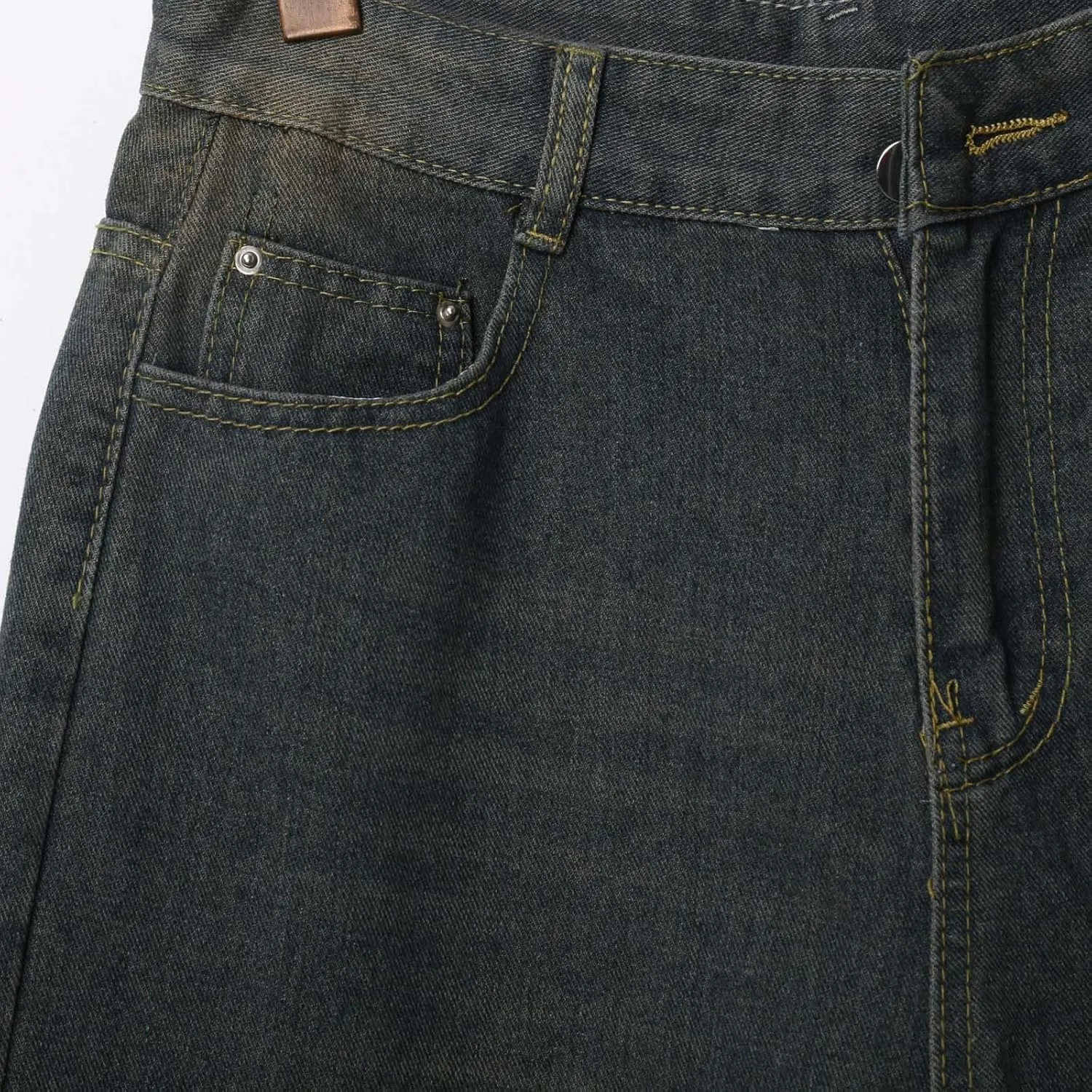 Men's Loose Fit Denim Shorts Baggy Casual Summer Wide Leg Long Jean Jorts Hip Hop Shorts Trendy Outfits