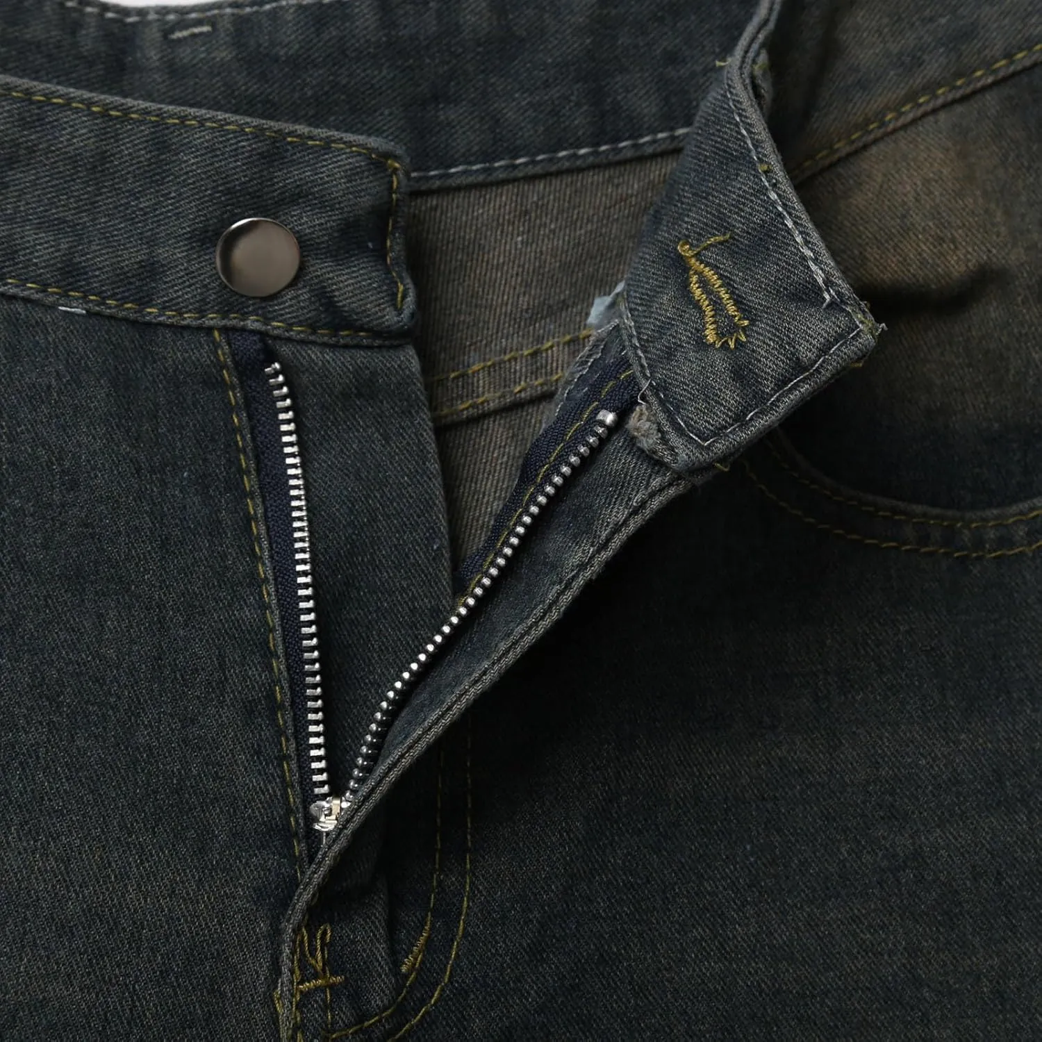 Men's Loose Fit Denim Shorts Baggy Casual Summer Wide Leg Long Jean Jorts Hip Hop Shorts Trendy Outfits