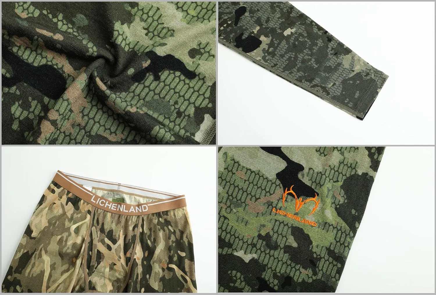 Men's Merino Wool Hunting Base Layer Bottom Thermal Underwear Pants