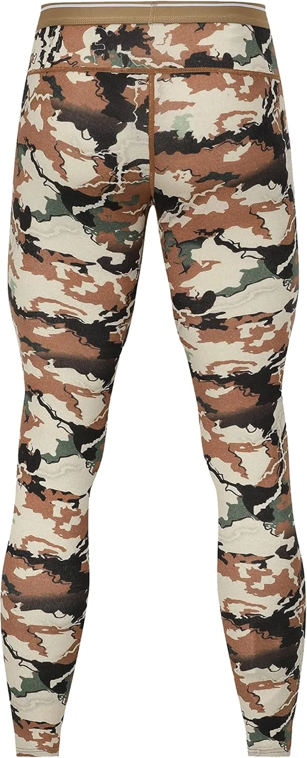 Men's Merino Wool Hunting Base Layer Bottom Thermal Underwear Pants
