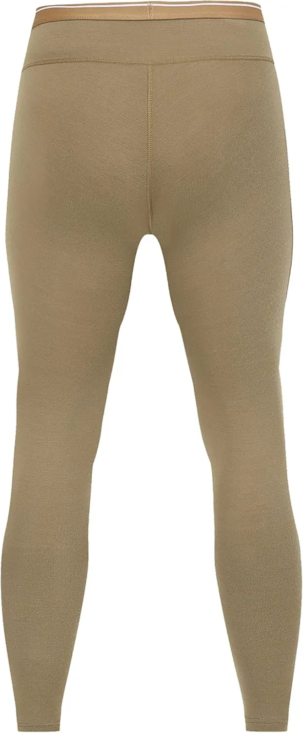 Men's Merino Wool Hunting Base Layer Bottom Thermal Underwear Pants