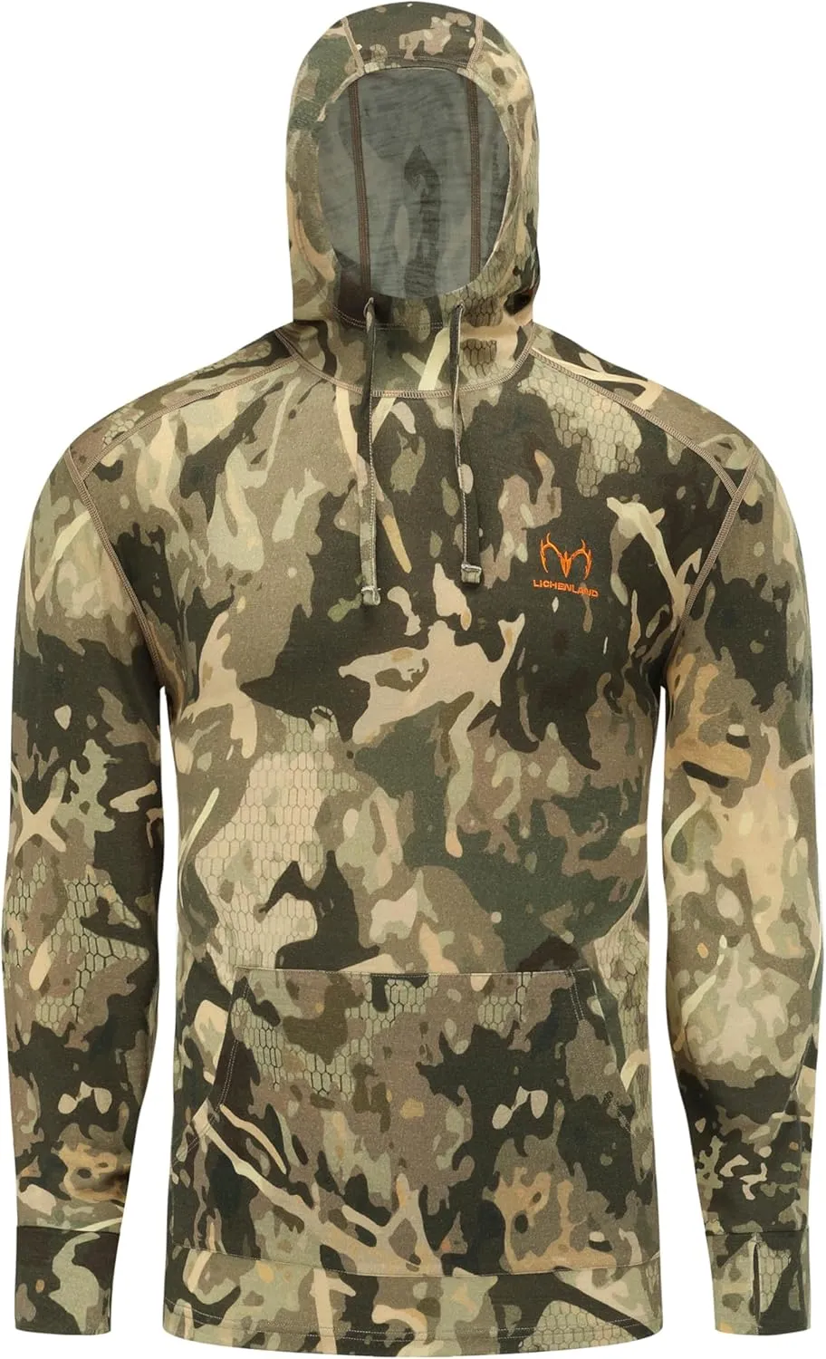 Men's Merino Wool Hunting Hoodie Base Layer Sweatshirt