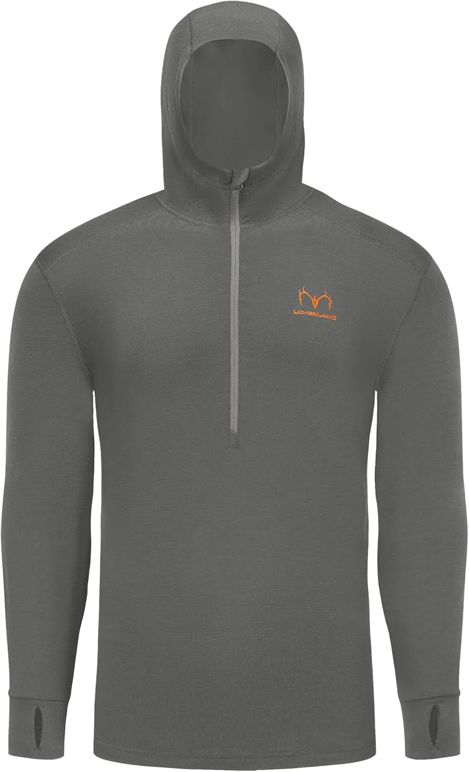 Men's Merino Wool Hunting Hoodie Base Layer Sweatshirt