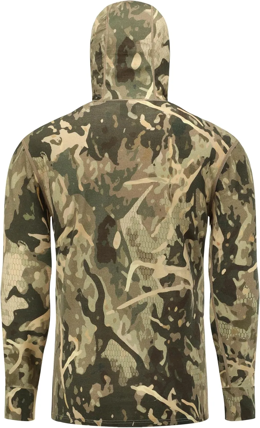 Men's Merino Wool Hunting Hoodie Base Layer Sweatshirt