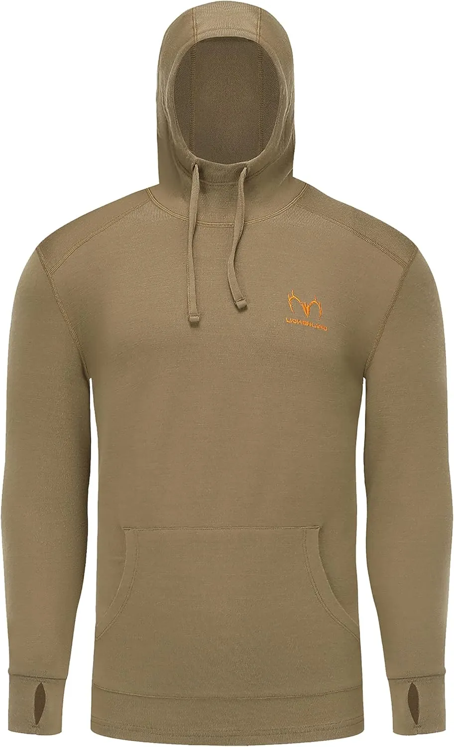 Men's Merino Wool Hunting Hoodie Base Layer Sweatshirt