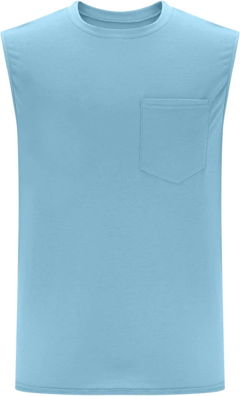 Men's Pullover Tank Tops Quick Dry Workout Swim Beach Shirts Sleeveless Shirts for Bodybuilding Gym Fitness Training