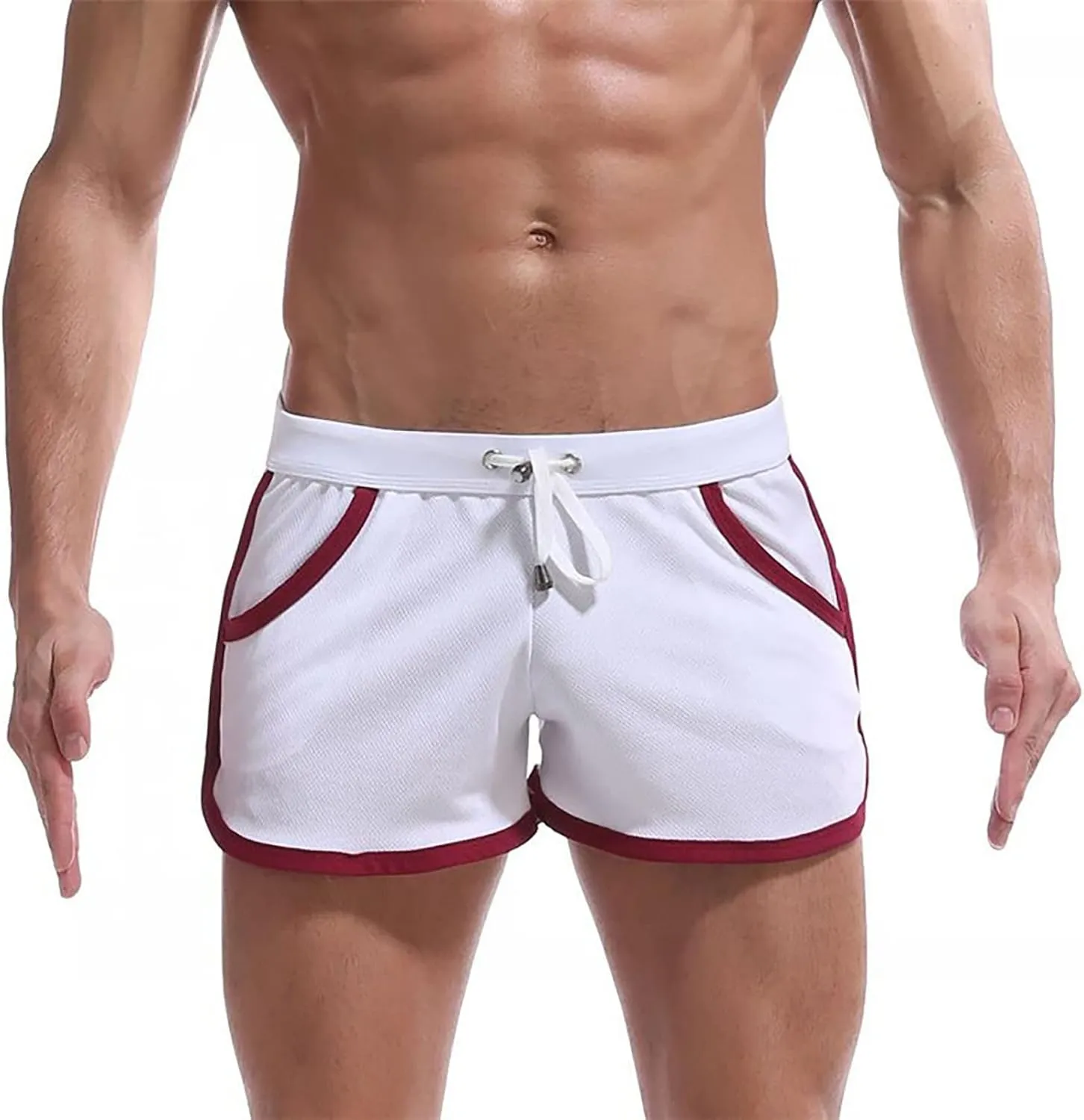 Men's Running Shorts 3 Inch Quick Dry Breathable with Pocket Adjustable Elastic Lace-Up Gym Gym Shorts Pack 2025