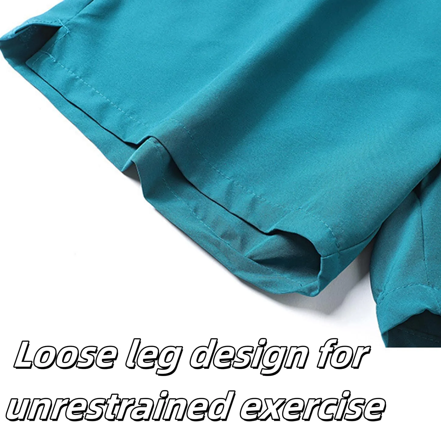 Men's Running Shorts 5 Inch Quick Dry Breathable with Pocket, Adjustable Elastic Lace-Up Gym Gym Shorts
